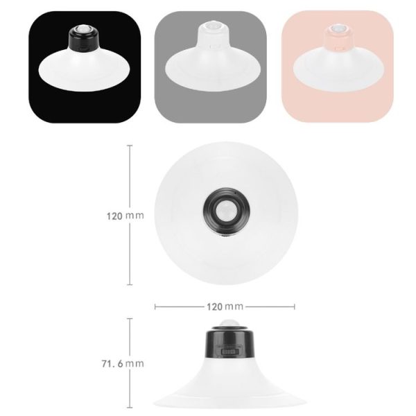 Rechargeable Suction Cup Type Human Body Infrared Sensor Smart LED Night Light (White) - Image 2