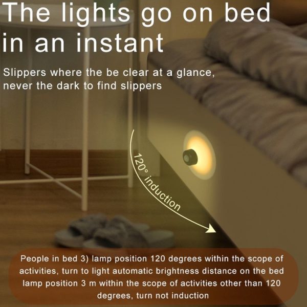 Rechargeable Suction Cup Type Human Body Infrared Sensor Smart LED Night Light (White) - Image 6