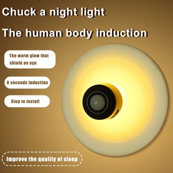 Rechargeable Suction Cup Type Human Body Infrared Sensor Smart LED Night Light (White) - Image 7