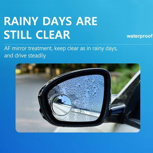 1pair Reversing Mirror Small Round Mirror HD Large View Suction Cup Blind Spot Mirror (Silver) - Image 8