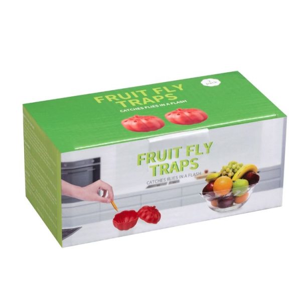 SK116 2pcs Small Pumpkin Fruit Fly Traps Fruit Flying Worm Catcher (Red) - Image 5