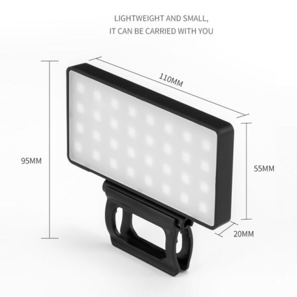 Outdoor Live Photography Multi-angle Brightness Adjustment Mobile Phone Fill Light, Specification: RGB Color - Image 3