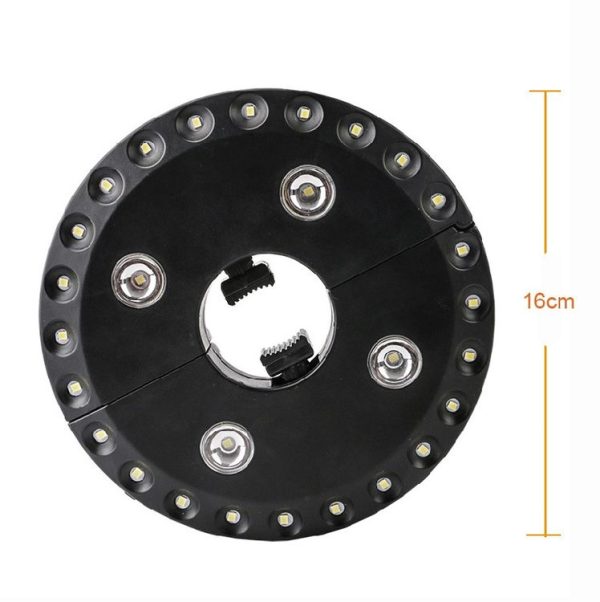 24+4 LEDs Umbrella Light Balcony Emergency Tent Light Camping Ligh for 2.5-3.5cm Pole (Black) - Image 3