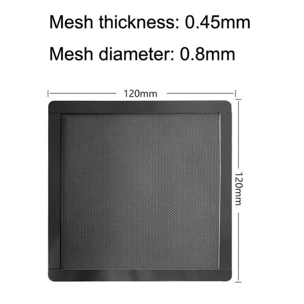 10pcs 12cm With Magnetic Suction PVC Cooling Fan Dust Net Desktop Computer Industrial Fan Filter Cover - Image 2