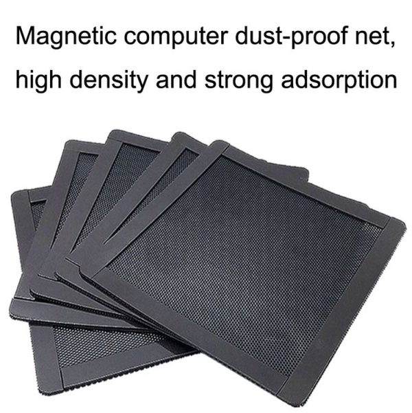 10pcs 12cm With Magnetic Suction PVC Cooling Fan Dust Net Desktop Computer Industrial Fan Filter Cover - Image 5