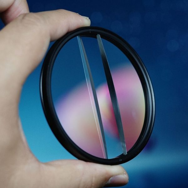 49mm Photography Foreground Blur Filter Double Half Moon SLR Accessories - Image 2