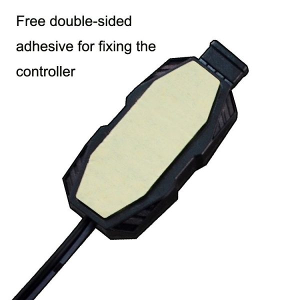 2pcs 5V ARGB 3-pin Light Mode Fan Speed Adjustment Color Controller SATA Power Supply - Image 5
