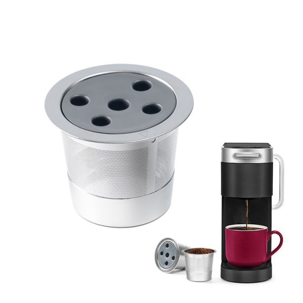 Keurig K-Supreme Plus Coffee Machine Reusable Stainless Steel Filter Five-hole K Cup