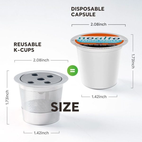 Keurig K-Supreme Plus Coffee Machine Reusable Stainless Steel Filter Five-hole K Cup - Image 3