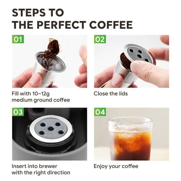 Keurig K-Supreme Plus Coffee Machine Reusable Stainless Steel Filter Five-hole K Cup - Image 6