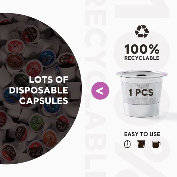 Keurig Coffee Maker Reusable Filter Cup Stainless Steel Single Hole K Cup - Image 4