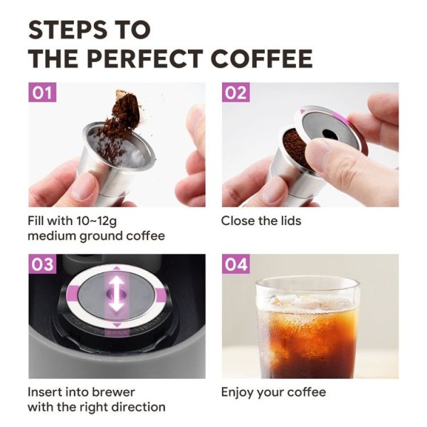 Keurig Coffee Maker Reusable Filter Cup Stainless Steel Single Hole K Cup - Image 6