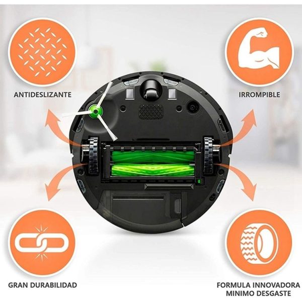 2pairs Walking Wheel Tire Skin For iRobot 500 / 600 / 700 / 800 / 900 Series & i7 E3 E5 - Image 4