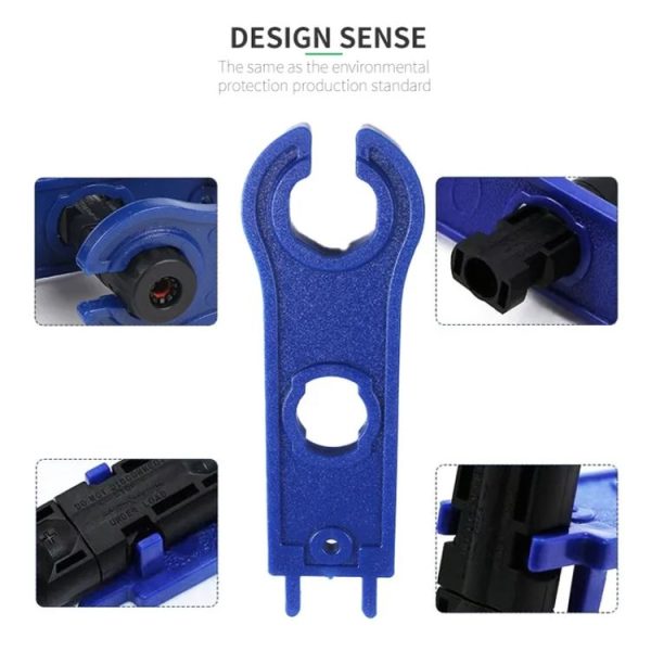 10pcs 1000V MC4 Connector Solar Photovoltaic Disassembly Wrench (Blue Round Head) - Image 5