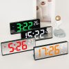 6631 LED Digital Display Multifunctional Electronic Clock Desktop Temperature Mirror Alarm Clock (Green Light) - Image 7