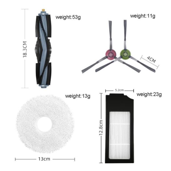 2pairs Side brush For ECOVACS X1 ONMI / X1 TURBO Vacuum Cleaner Accessories - Image 3