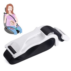 Pregnant Car Seat Belt Anti Stranglehold Belly Protection Fetal Regulator (White)