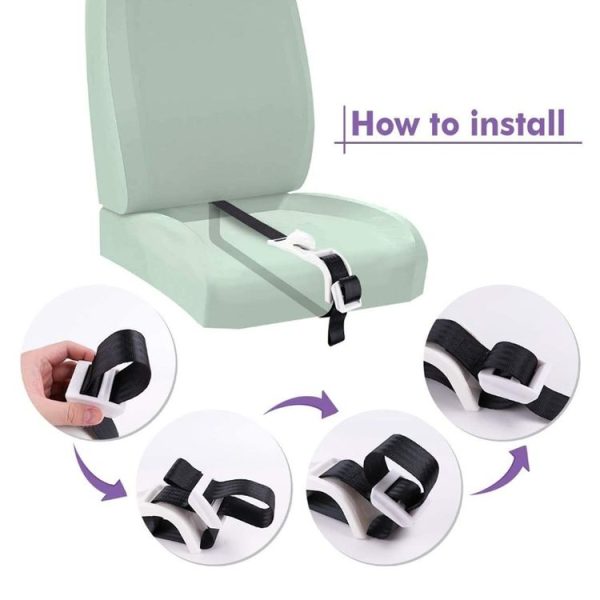 Pregnant Car Seat Belt Anti Stranglehold Belly Protection Fetal Regulator (White) - Image 4