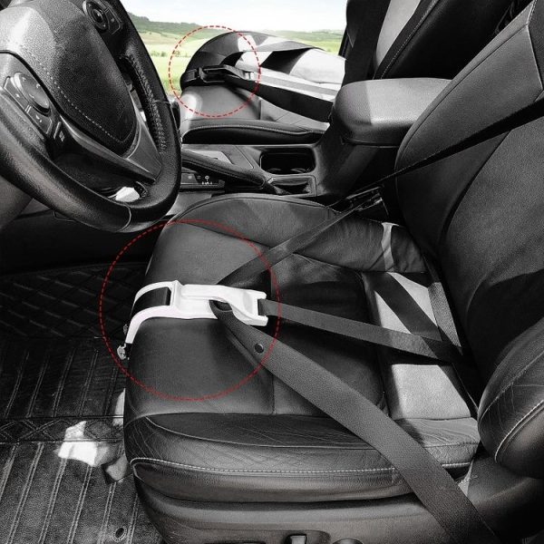 Pregnant Car Seat Belt Anti Stranglehold Belly Protection Fetal Regulator (White) - Image 6