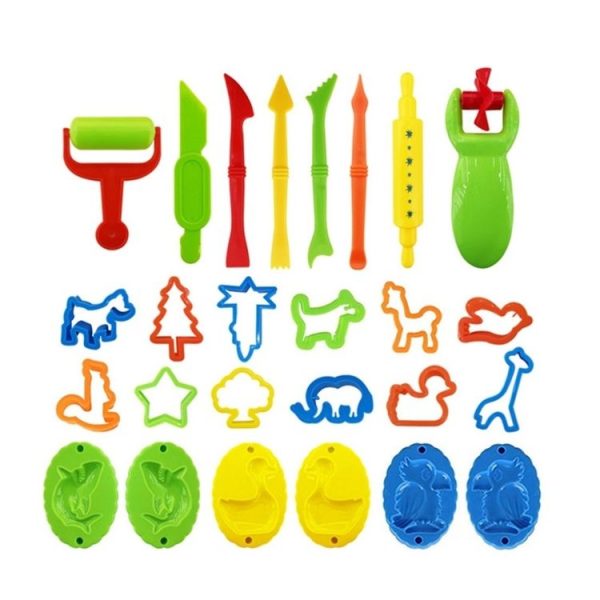 26pcs / set Children Pretend Play Toys DIY Color Mud Mold Set (Style 1)