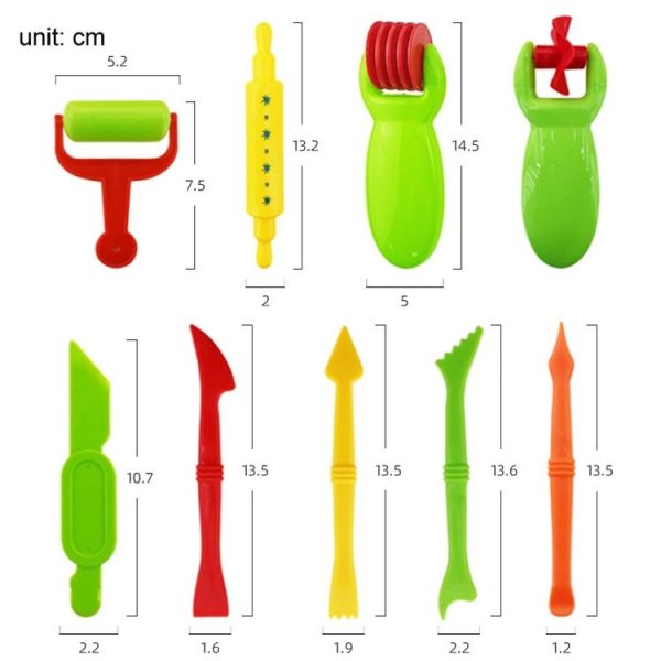 26pcs / set Children Pretend Play Toys DIY Color Mud Mold Set (Style 1) - Image 2