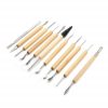 11pcs / set 11pcs / set Soft Clay DIY Wooden Knife Tools