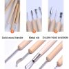 11pcs / set 11pcs / set Soft Clay DIY Wooden Knife Tools - Image 3