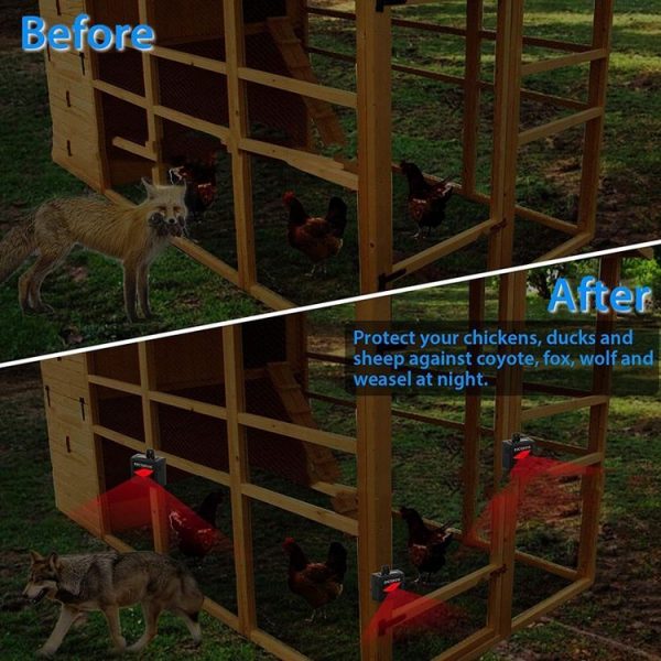 SK191 1pc Solar Farm Wild Eagle Eye Animal Repeller - Image 5
