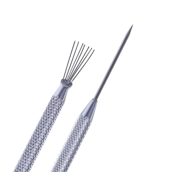 5pcs Ceramic Aluminum Rod Puncher DIY Clay Art Supplies (Texture Brush) - Image 4