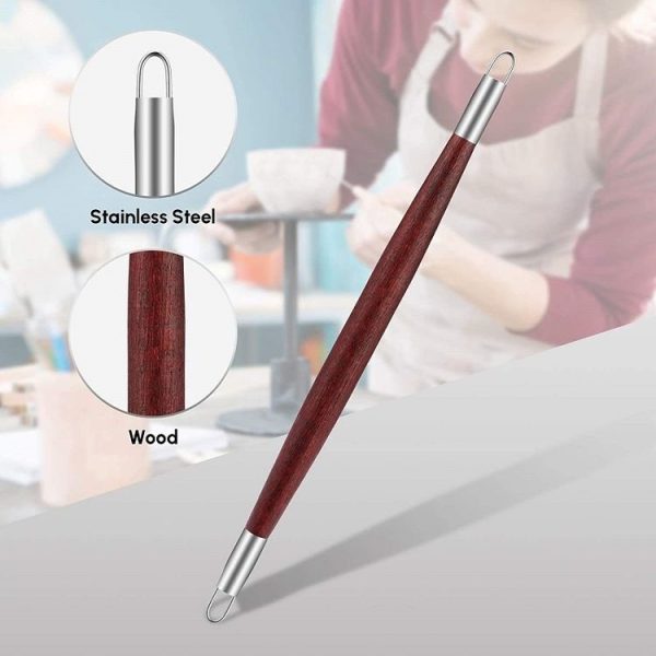 6pcs / set Wooden Pottery Trimming Tools Educational Art Supplies - Image 5