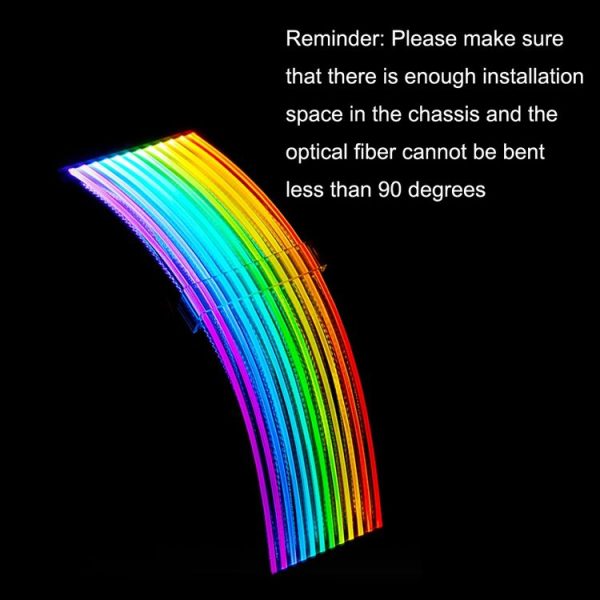 Double 8pin Graphics Card Power Supply Wire Black 5V ARGB Neon Color Line - Image 7