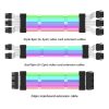Double 8pin Graphics Card Power Supply Wire White 5V ARGB Neon Color Line - Image 3