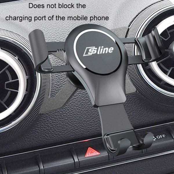 Audi Car Strong Magnetic Phone Holder (A3 / S3 Stand 1 Red) - Image 5