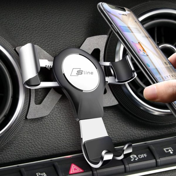 Audi Car Strong Magnetic Phone Holder (A3 / S3 Stand 1 Red) - Image 6