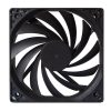 FANNER Ice Soul F10015 Desktop Computer Radiator PWM Intelligent Speed Regulation Ultra-thin Chassis Fan (Black)