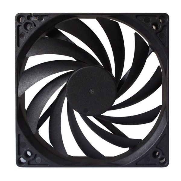 FANNER Ice Soul F10015 Desktop Computer Radiator PWM Intelligent Speed Regulation Ultra-thin Chassis Fan (Black)
