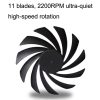 FANNER Ice Soul F10015 Desktop Computer Radiator PWM Intelligent Speed Regulation Ultra-thin Chassis Fan (Black) - Image 5