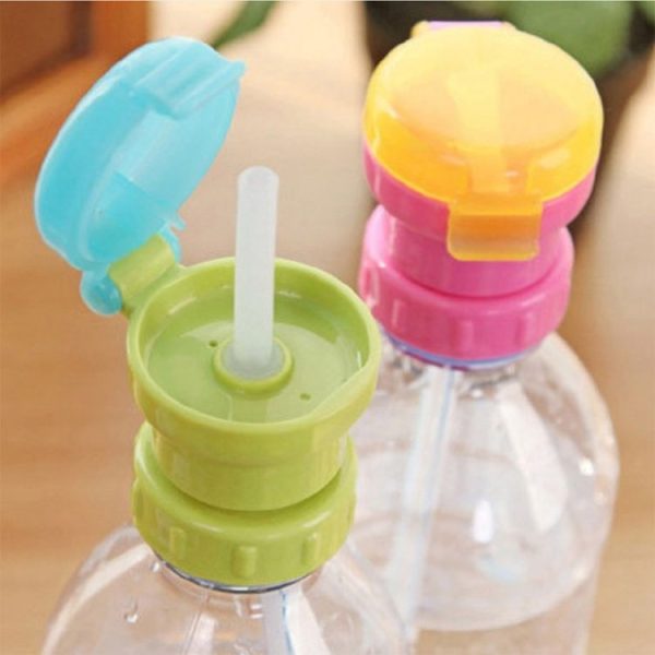 2pcs CJ07205 Baby Straw Lids Portable Drinking Straw Lids for Children (Green) - Image 5