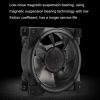 MF8025 Magnetic Suspension FDB Dynamic Pressure Bearing 4pin PWM Chassis Fan, Style: Non-luminous (White) - Image 6