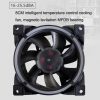 MF8025 Magnetic Suspension FDB Dynamic Pressure Bearing 4pin PWM Chassis Fan, Style: Non-luminous (White) - Image 7