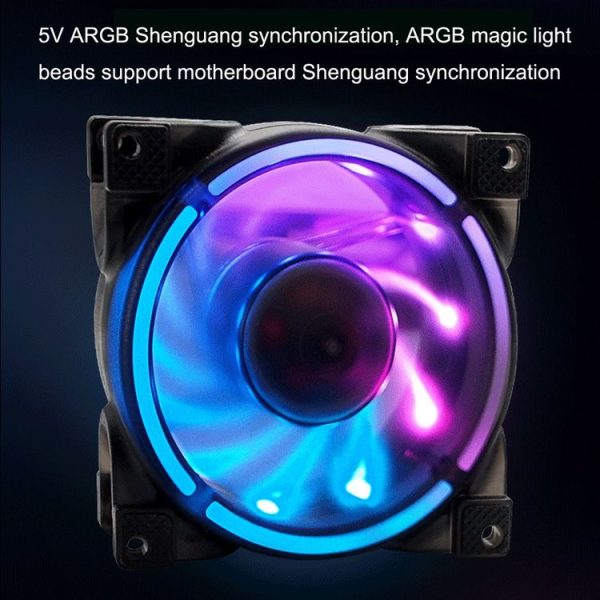 MF8025 Magnetic Suspension FDB Dynamic Pressure Bearing 4pin PWM Chassis Fan, Style: Non-luminous (White) - Image 8
