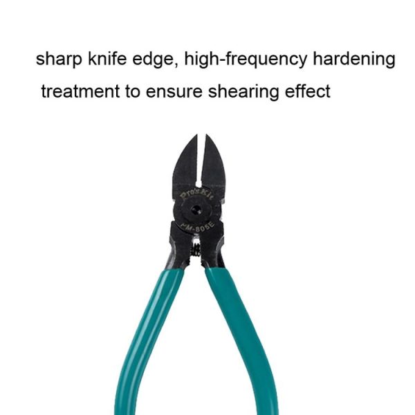 ProsKit PM-805E Thin Knife Water Nose Pliers 5 Inch Angled Nose Pliers (Green) - Image 4