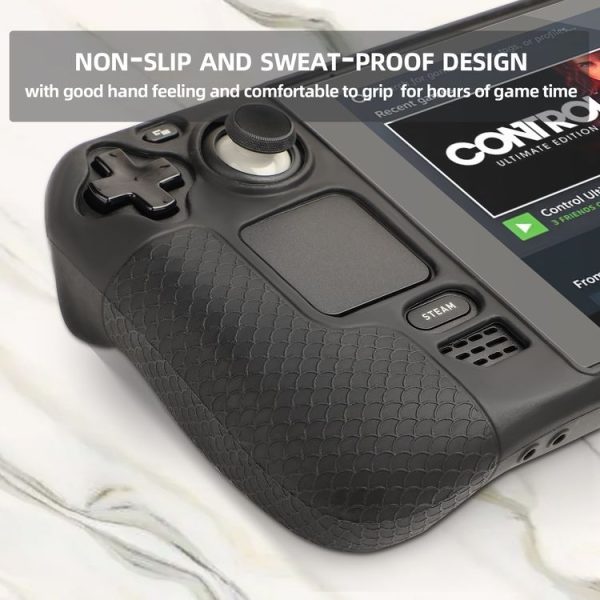 Steam Deck Hifylux ST-PF14 Game Console Silicone Case Anti-scratch Non-slip Handheld Case Lanyard (Black) - Image 7
