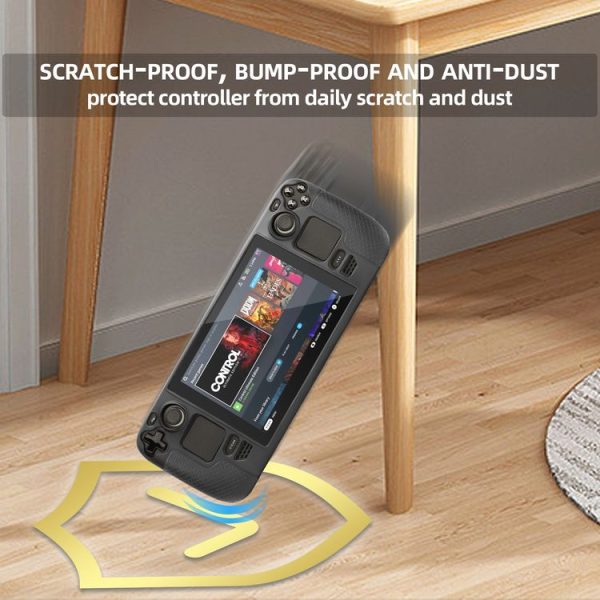 Steam Deck Hifylux ST-PF14 Game Console Silicone Case Anti-scratch Non-slip Handheld Case Lanyard (Black) - Image 9