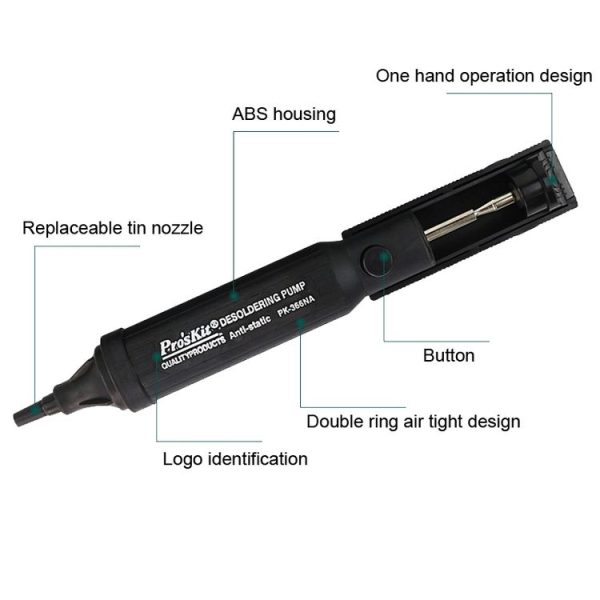 ProsKit 8PK-366NA Anti-Static Powerful Tin Suction - Image 4