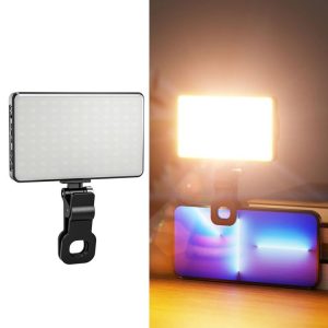ST-120C Mobile Phone Tablet Clip Fill Light Selfie Live Camera Portable Camera Lighting (Black)