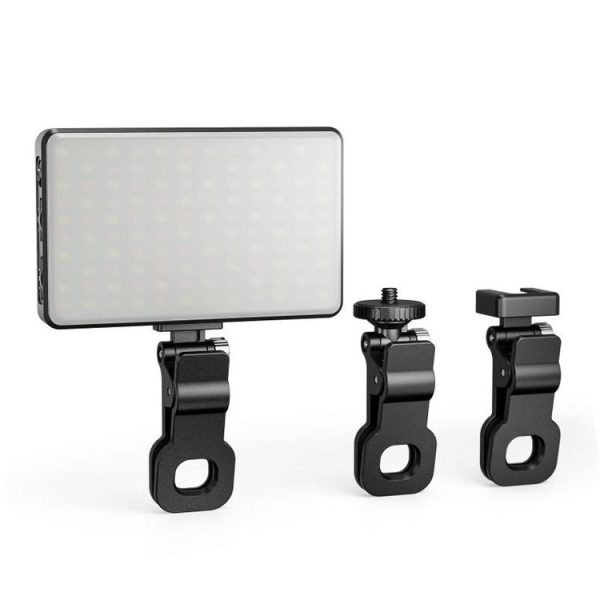 ST-120C Mobile Phone Tablet Clip Fill Light Selfie Live Camera Portable Camera Lighting (Black) - Image 2