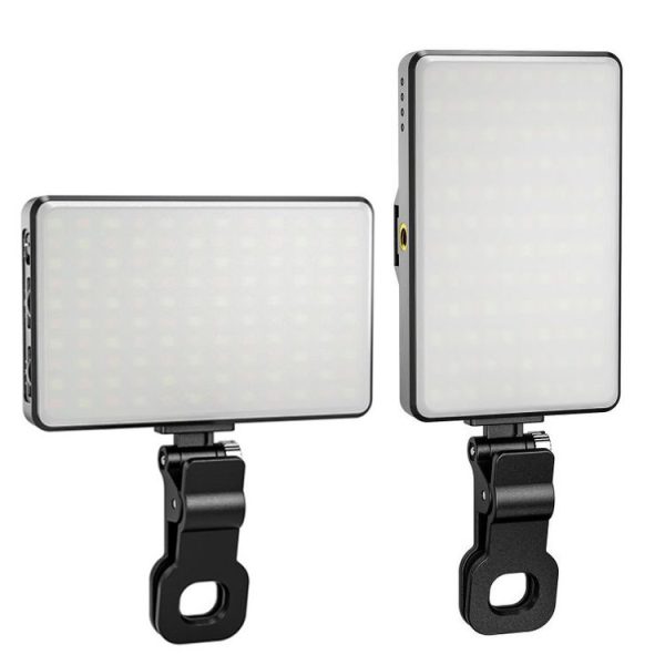 ST-120C Mobile Phone Tablet Clip Fill Light Selfie Live Camera Portable Camera Lighting (Black) - Image 3