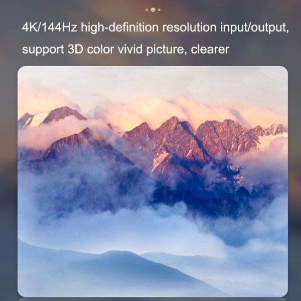 8K 60HZ 1.4V 2 In 1 Out DP Bidirectional Switcher (Grey) - Image 7
