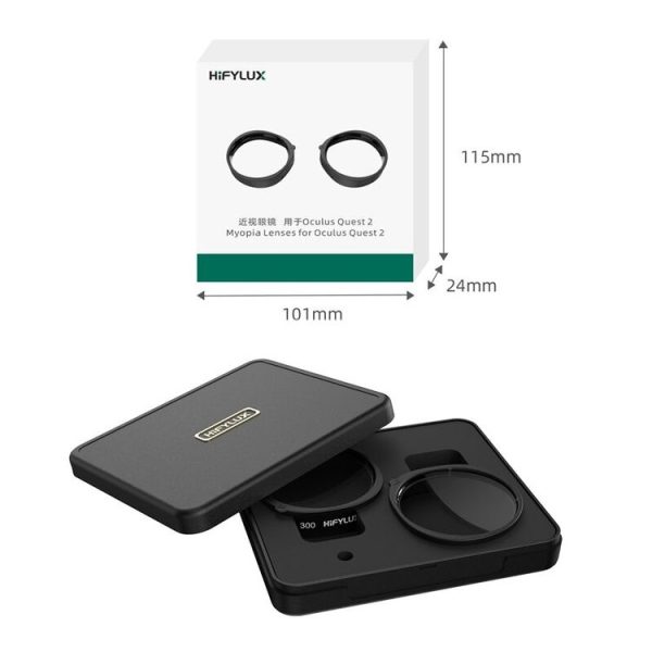 Oculus Quest 2 Hifylux Q2-QF11 1pair Myopia Lens Frame Aspheric Resin VR Glasses Accessories (500 Degrees) - Image 3